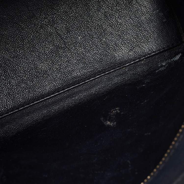 Pre Owned Celine Black Leather Nano Luggage Tote