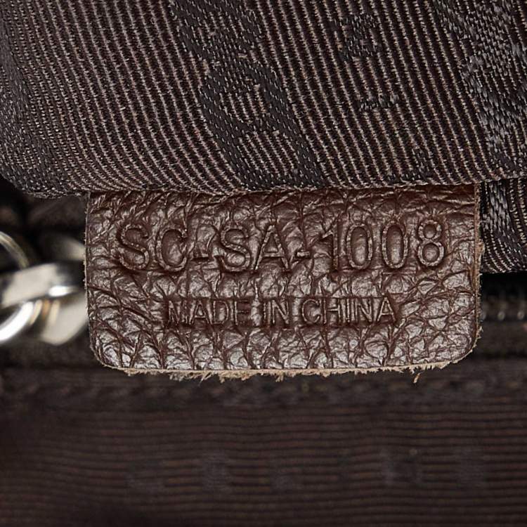 Pre Owned Celine Dark Brown Leather Bittersweet Hobo