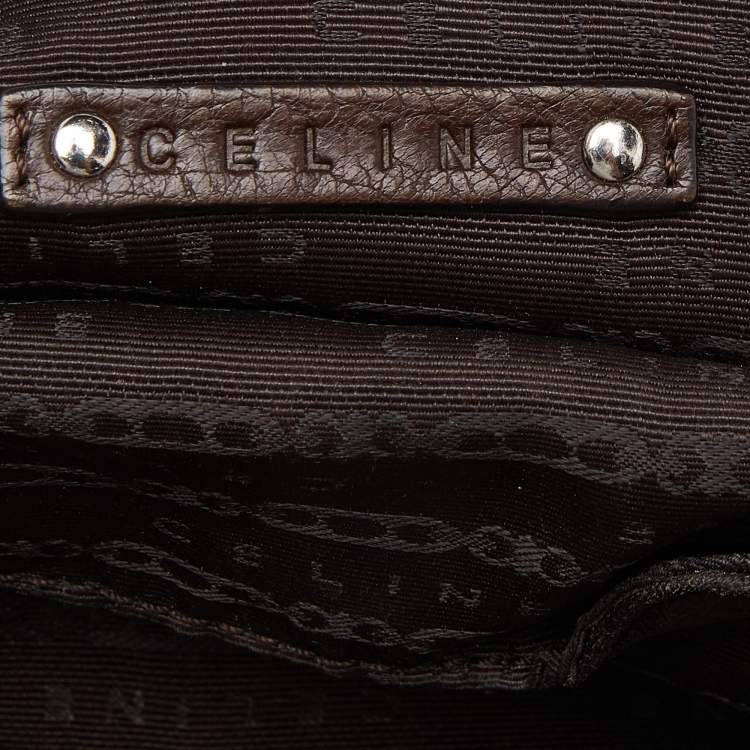 Pre Owned Celine Dark Brown Leather Bittersweet Hobo