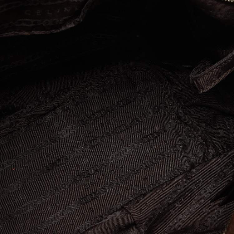 Pre Owned Celine Dark Brown Leather Bittersweet Hobo