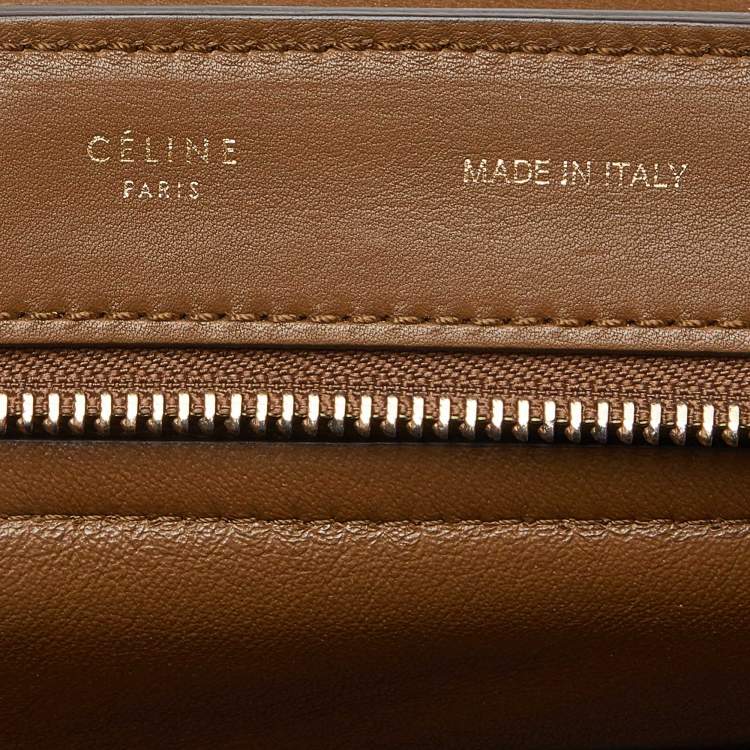 Pre Owned Celine Tricolor Leather and Suede Large Trapeze Bag