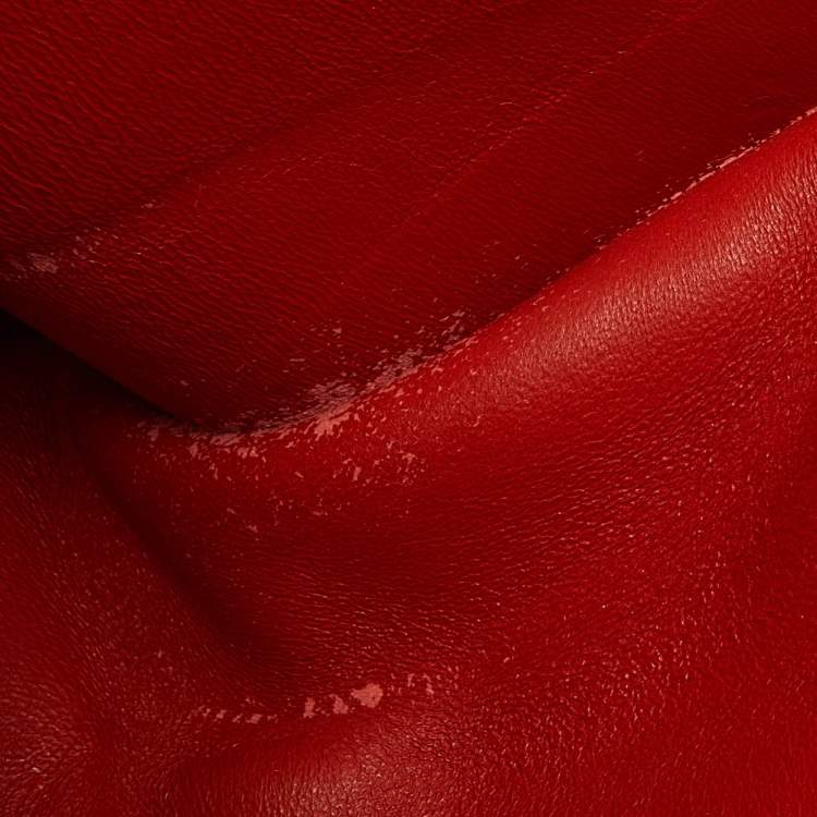 Pre Owned Celine Tricolor Leather and Suede Medium Trapeze Bag