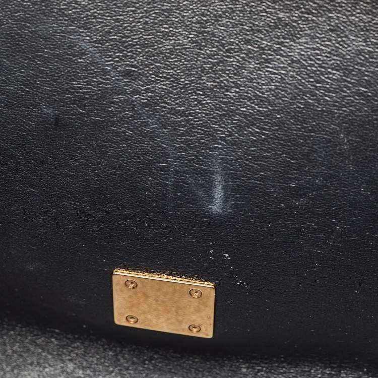 Pre Owned Celine Tricolor Leather and Suede Medium Trapeze Bag