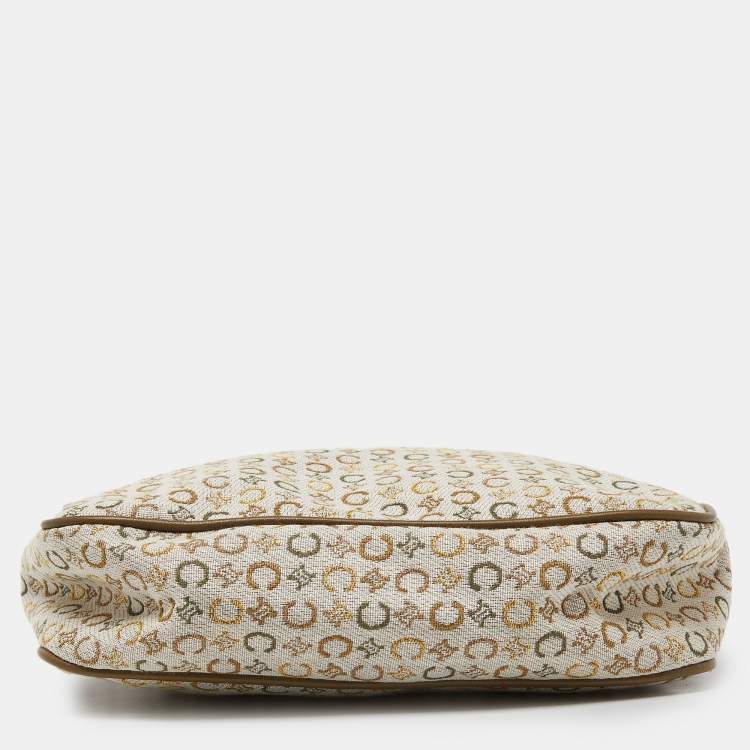 Pre Owned Celine Tri Color Macadam Canvas and Leather Vintage Shoulder Bag