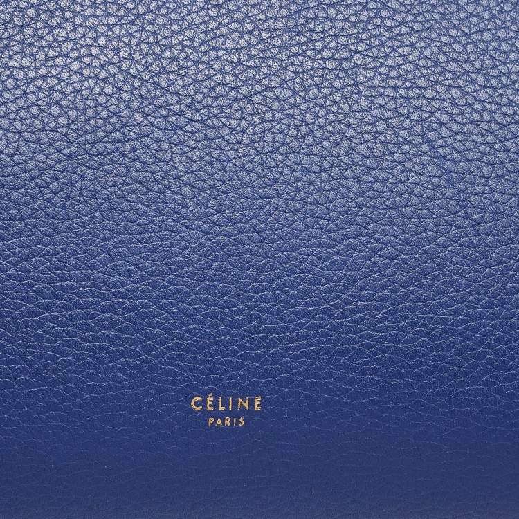 Pre Owned Celine Blue Leather Mini Belt Top Handle Bag