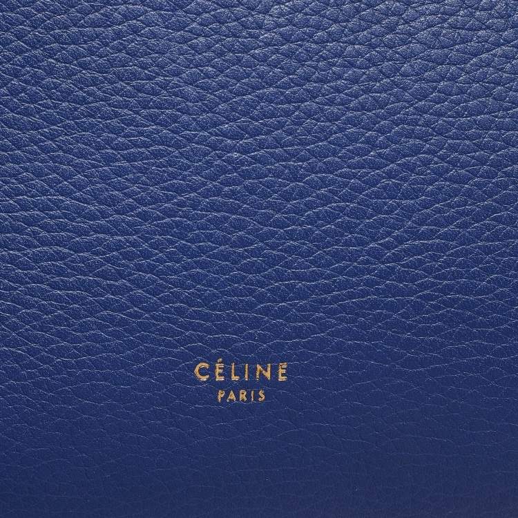 Pre Owned Celine Blue Leather Mini Belt Top Handle Bag