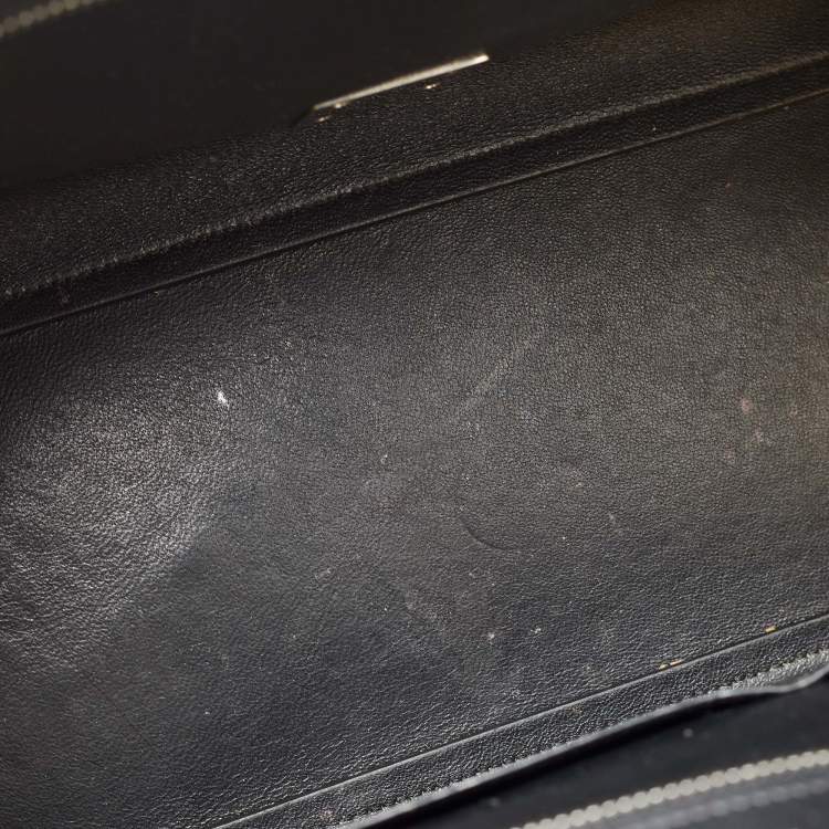 Pre Owned Celine Tricolor Leather Small Trapeze Top Handle Bag