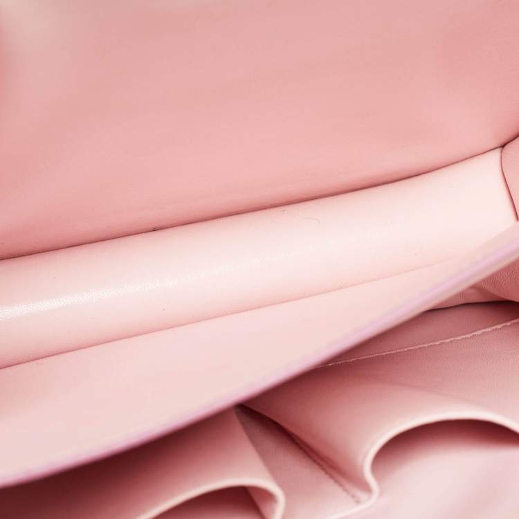 مملوكة مسبقًا Celine Pink Lizard Medium Classic Box Shoulder Bag