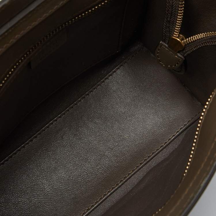 Pre Owned Celine Tri Color Python and Leather Nano Luggage Tote