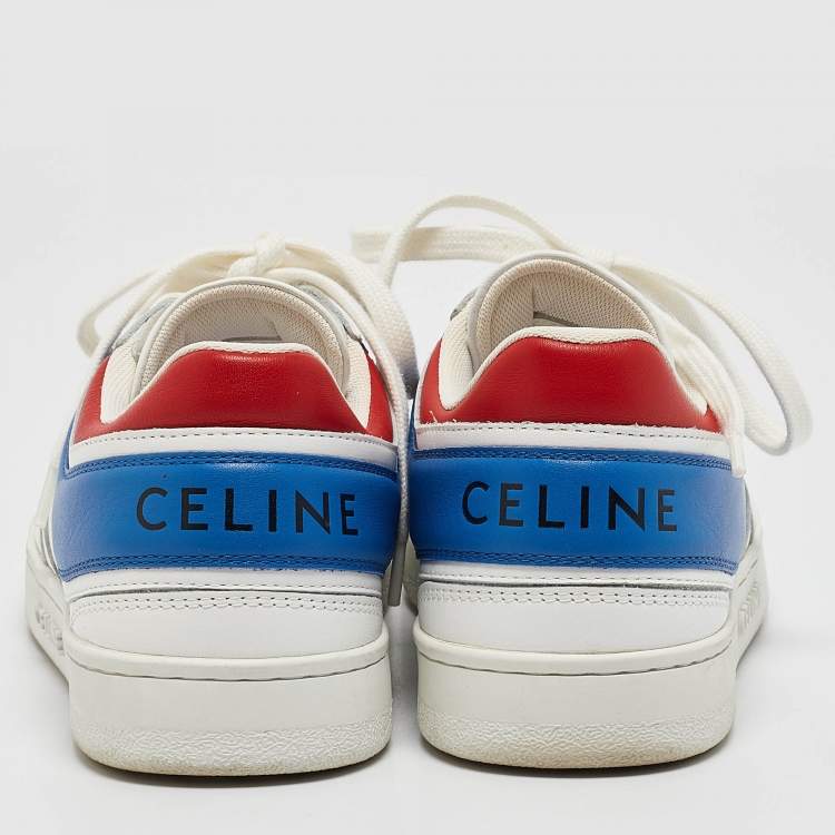 Pre Owned Celine Multi Colorblock Leather Low Top Sneakers Size 36