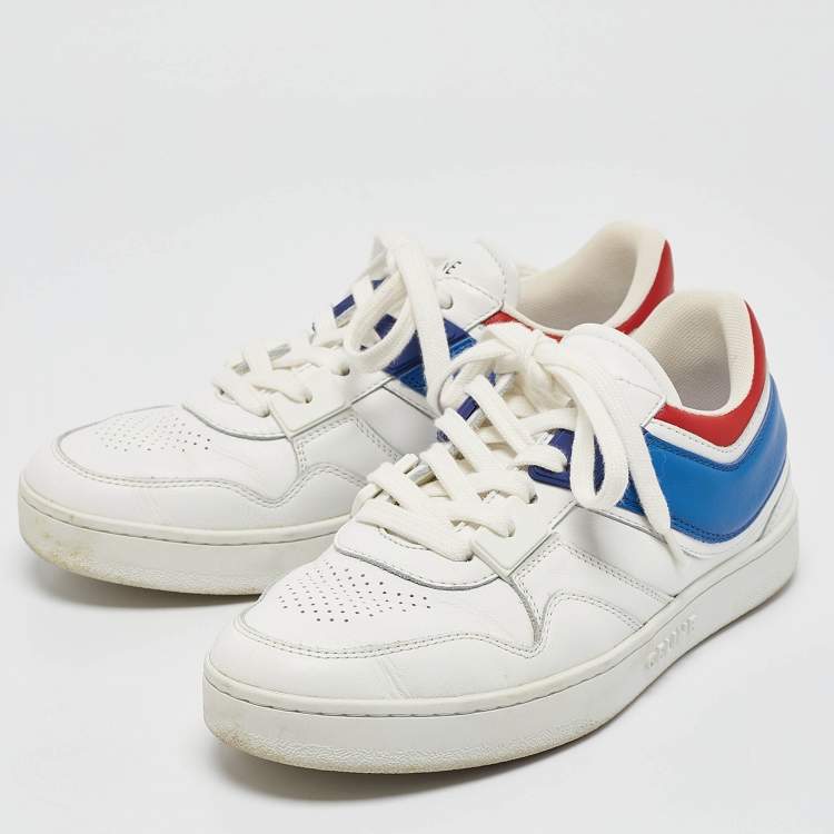 Pre Owned Celine Multi Colorblock Leather Low Top Sneakers Size 36