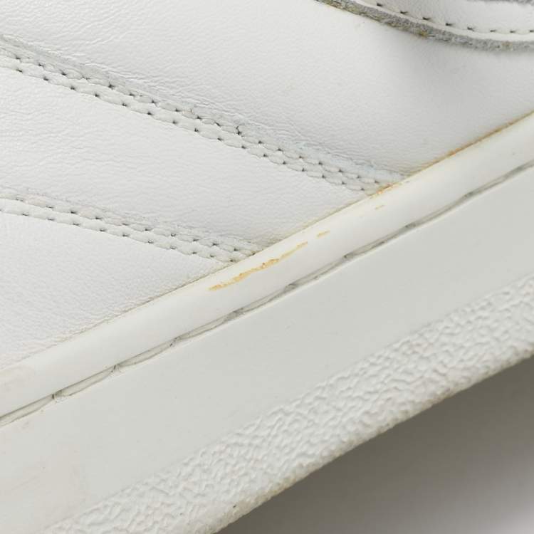 Pre Owned Celine White Leather Low Top Sneakers Size 36