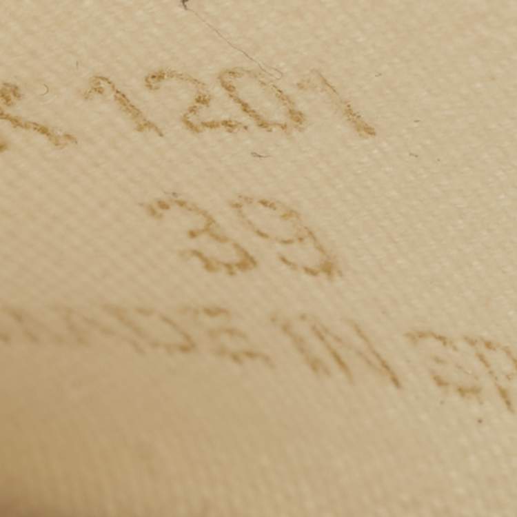 Pre Owned Celine White Canvas and Rubber Blank Lace Up Sneakers Size 39