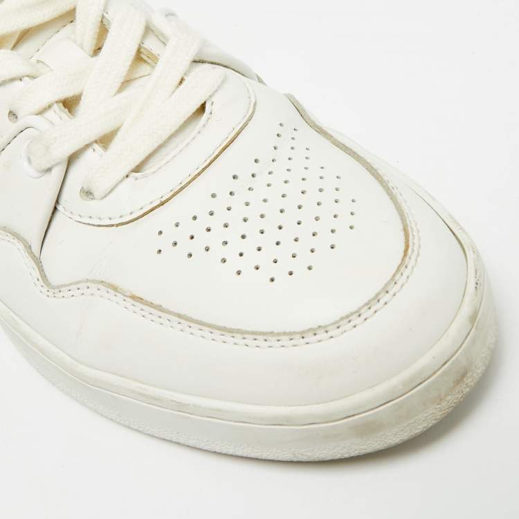 Pre Owned Celine Size 36 White Leather  Trainer Low Top Sneakers