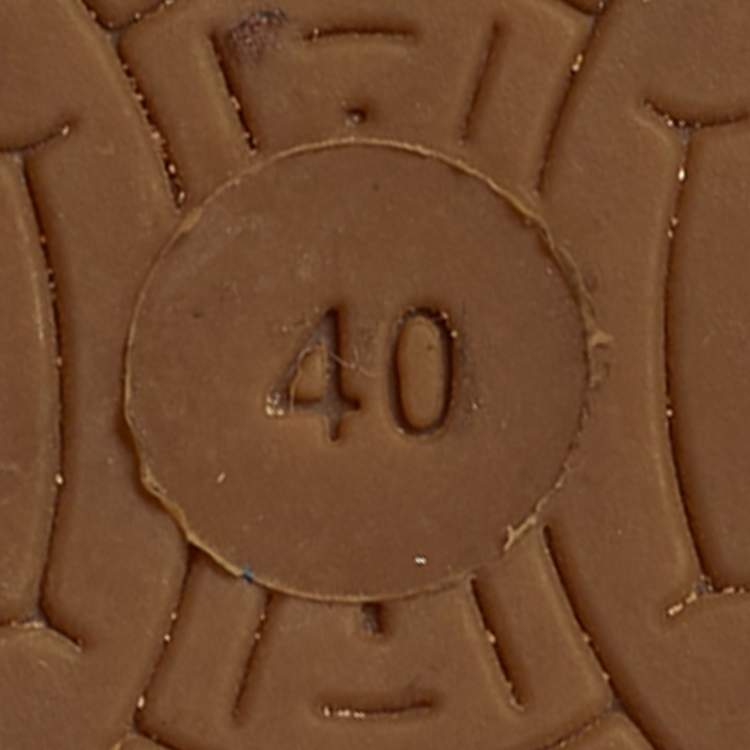 Pre Owned Celine Size 40 Blue/Beige Canvas Tassel Espadrille Platform Wedge Sandals