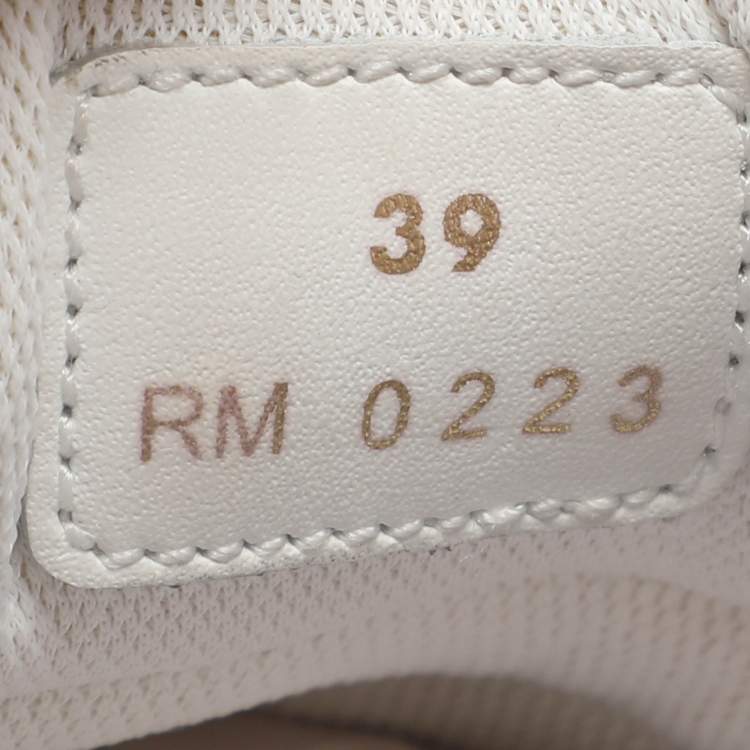 مملوكة مسبقًا حذاء رياضي سيلين جلد أبيض برباط مقاس 39