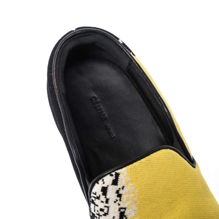 Pre Owned Celine Multicolor Knit Skate Slip On Sneakers Size 36.5