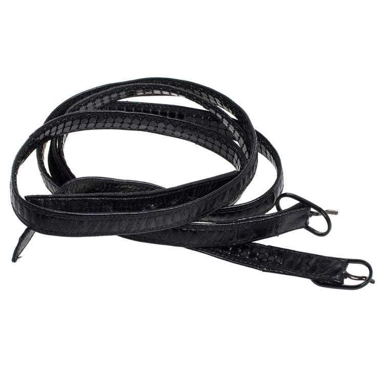 Pre Owned Celine Black Suede Leather Ankle Cuff Pumps Size 38