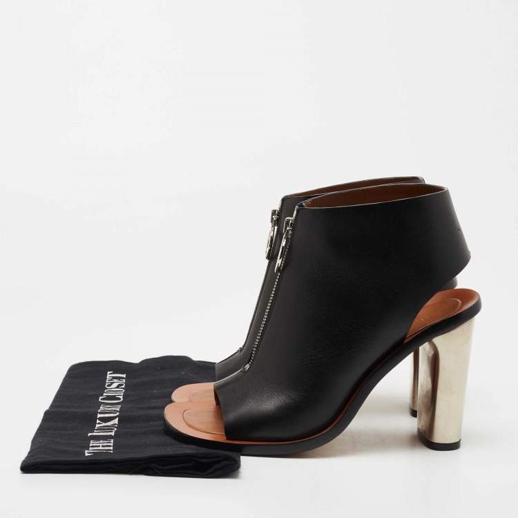 Pre Owned Celine Black Leather Bam Spartan Sandals Size 38