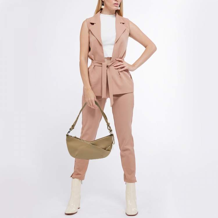Pre Owned Cerruti 1881 Beige Leather Shoulder Bag