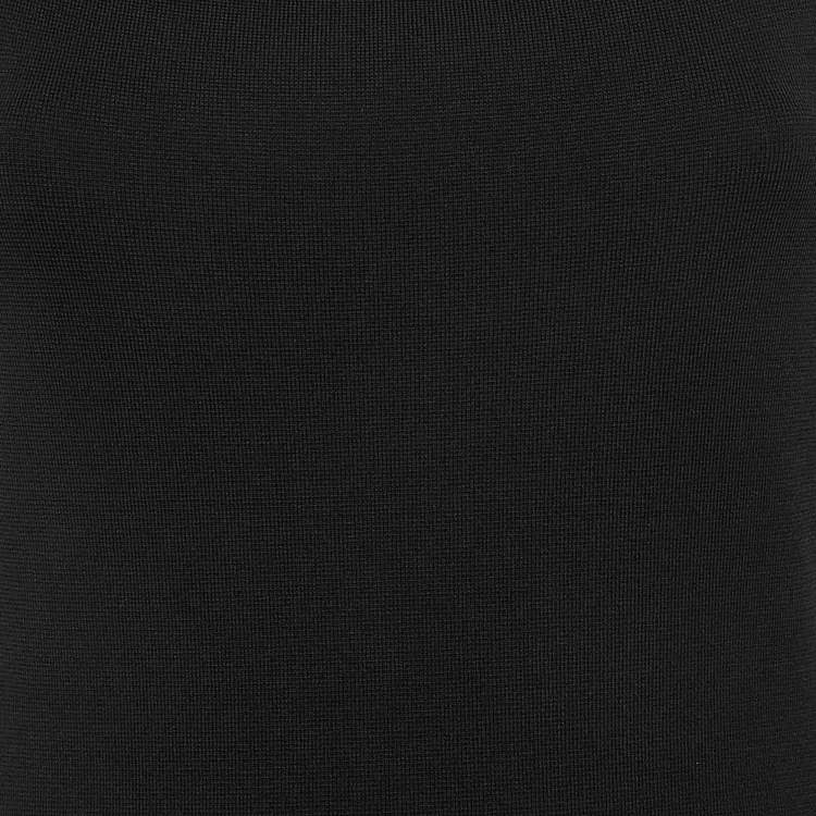 Pre Owned CH Carolina Herrera Black Jersey Sleeveless Short Dress S