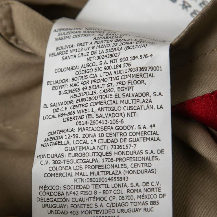 Pre Owned CH Carolina Herrera Beige Cotton Button Front Jacket M