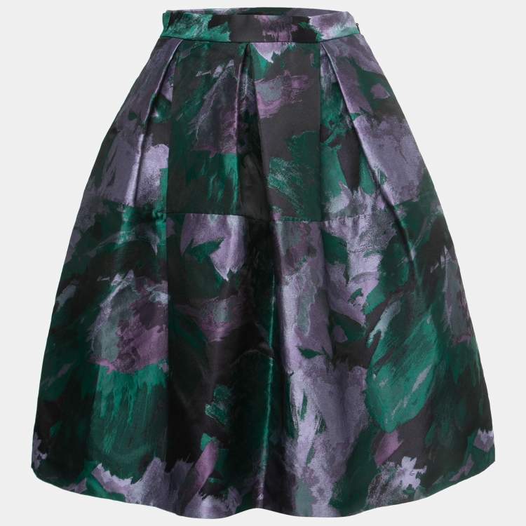 スカート CAROLINA HERRERA High waist skirt Multicolor Carolina Herrera Floral Stretch-Cotton Midi-Skirt | Saks