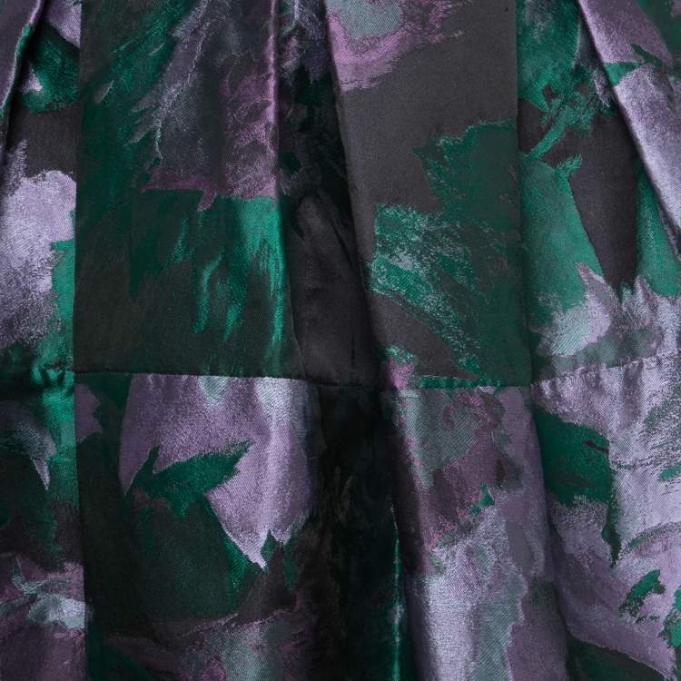 مملوكة مسبقًا CH Carolina Herrera Multicolor Jacquard Mini Skirt S