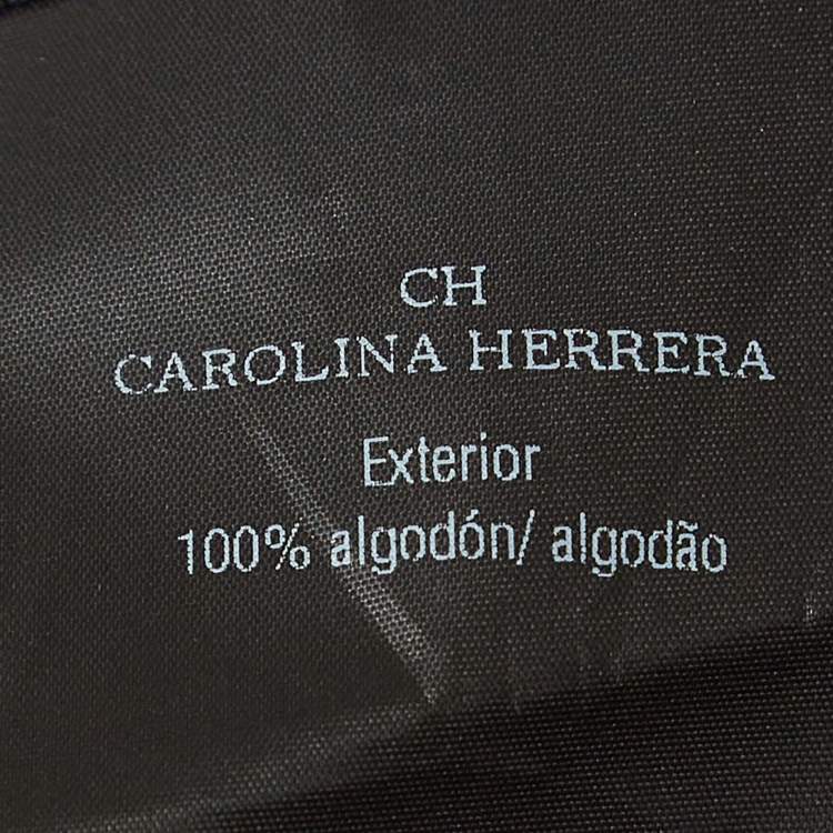 Pre Owned CH Carolina Herrera Black Floral Lace Oversized Kaftan Top XS
