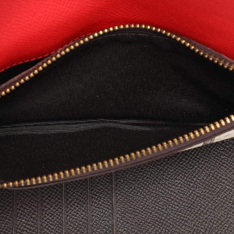 Pre Owned CH Carolina Herrera Multicolor Monogram Coated Canvas and Leather Trifold Wallet