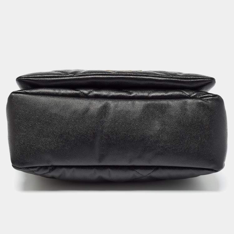 Pre Owned CH Carolina Herrera Black Quilted Leather Medium Bimba Soft Shoulder Bag