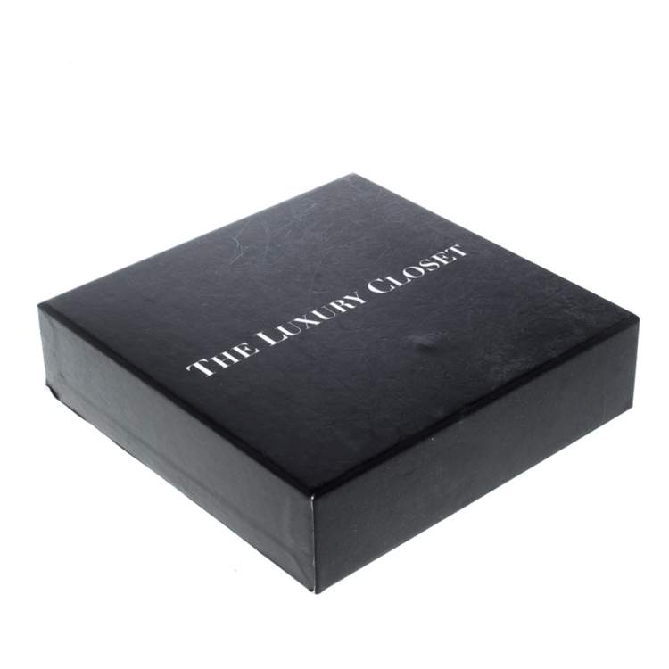 Pre Owned CH Carolina Herrera Green Leather Logo Wrap Bracelet