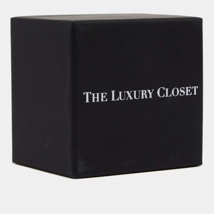 Pre Owned Carolina Herrera Gold Tone Braided Lurex Detail Multi Strand Bracelet