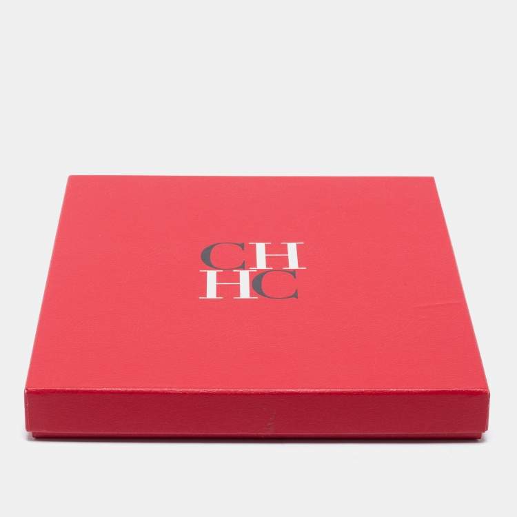 Pre Owned CH Carolina Herrera Multicolor Logo Print Modal and Cashmere Scarf