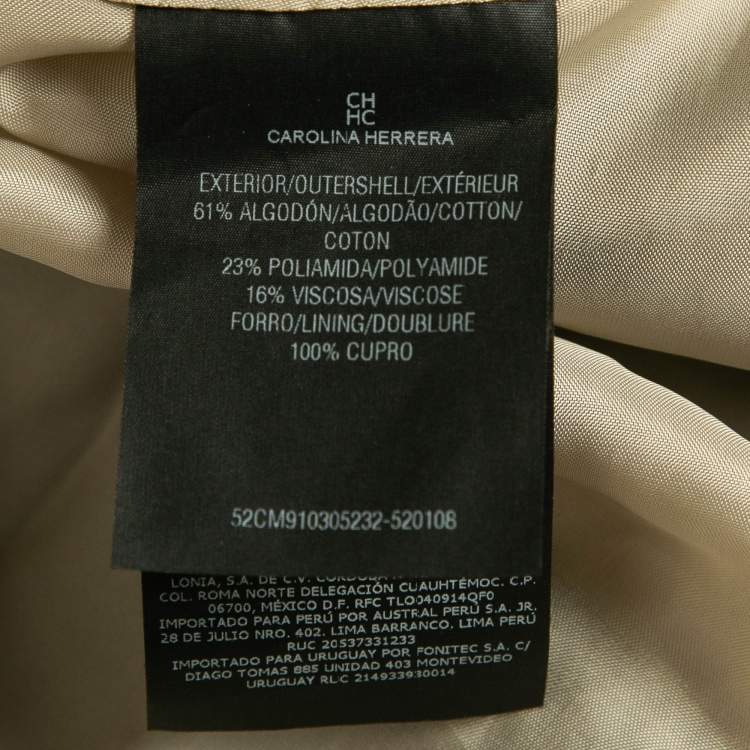 Pre Owned CH Carolina Herrera Black Lace Sleeveless Gown S