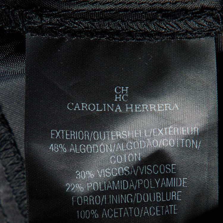 مملوكة مسبقًا CH Carolina Herrera Black/White Lace Sleeveless Dress M