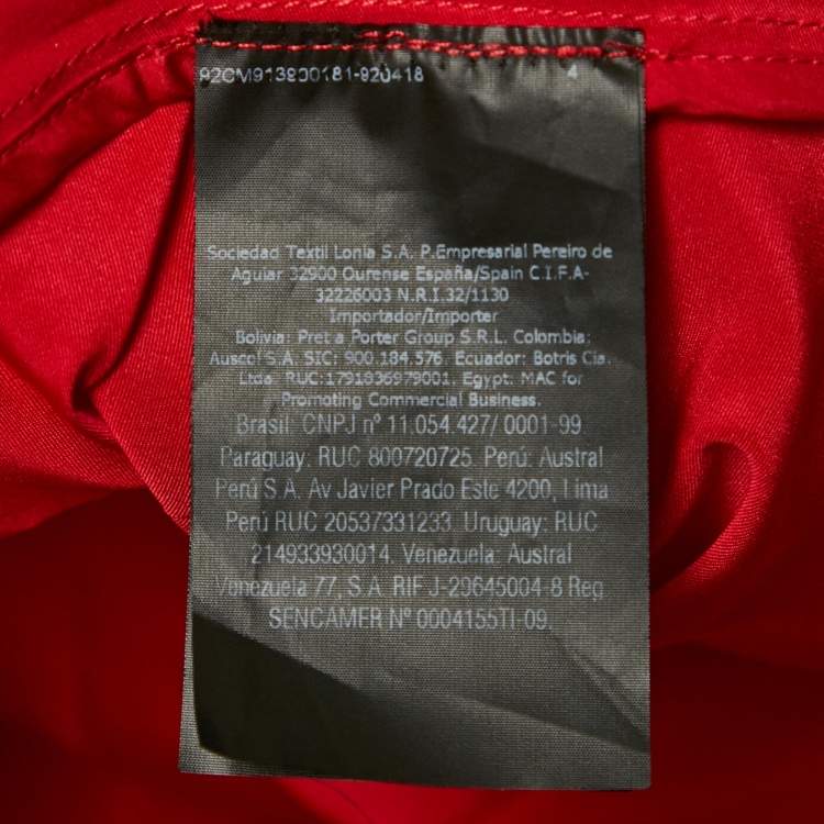 مملوكة مسبقًا CH Carolina Herrera Red Taffeta Wrap Maxi Dress XL
