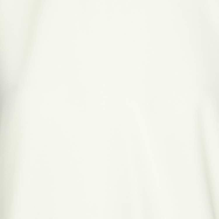 Pre Owned CH Carolina Herrera White Crepe Bell Sleeve Tops M
