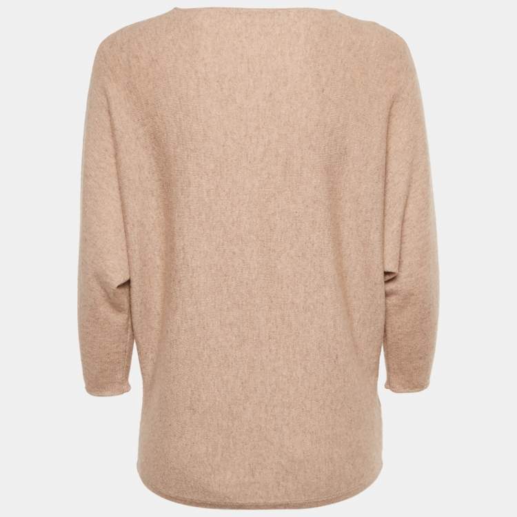 Pre Owned CH Carolina Herrera Dark Beige Wool Sweater S