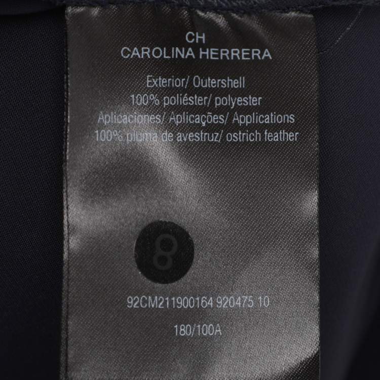 Pre Owned بدلة بنطلون كريب سي إتش كارولينا هيريرا أزرق كحلي مقاس متوسط - ميديام