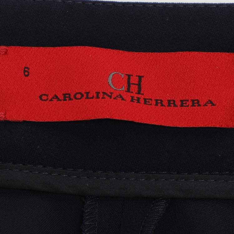 Pre Owned بدلة بنطلون كريب سي إتش كارولينا هيريرا أزرق كحلي مقاس متوسط - ميديام