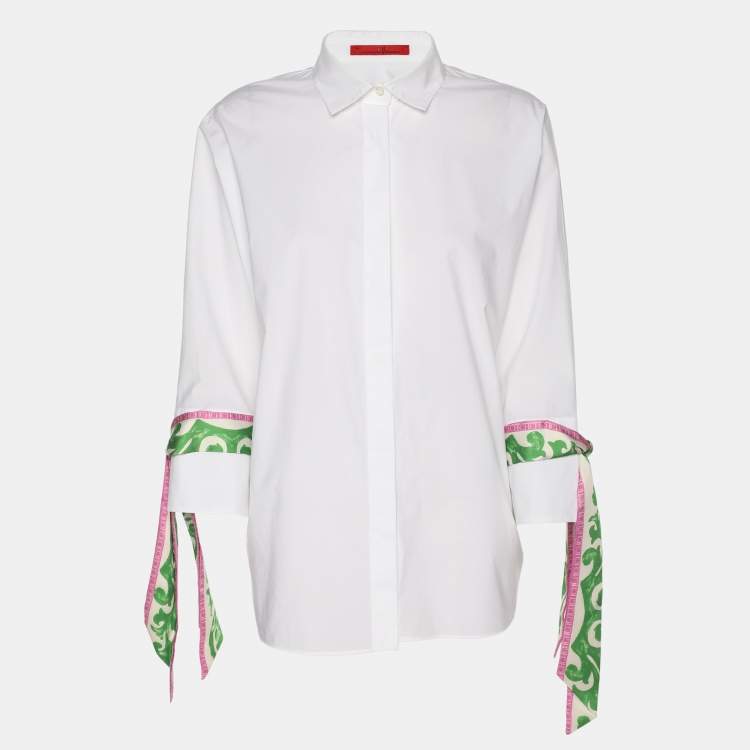 Pre Owned CH Carolina Herrera White Cotton Long Sleeve Shirt M