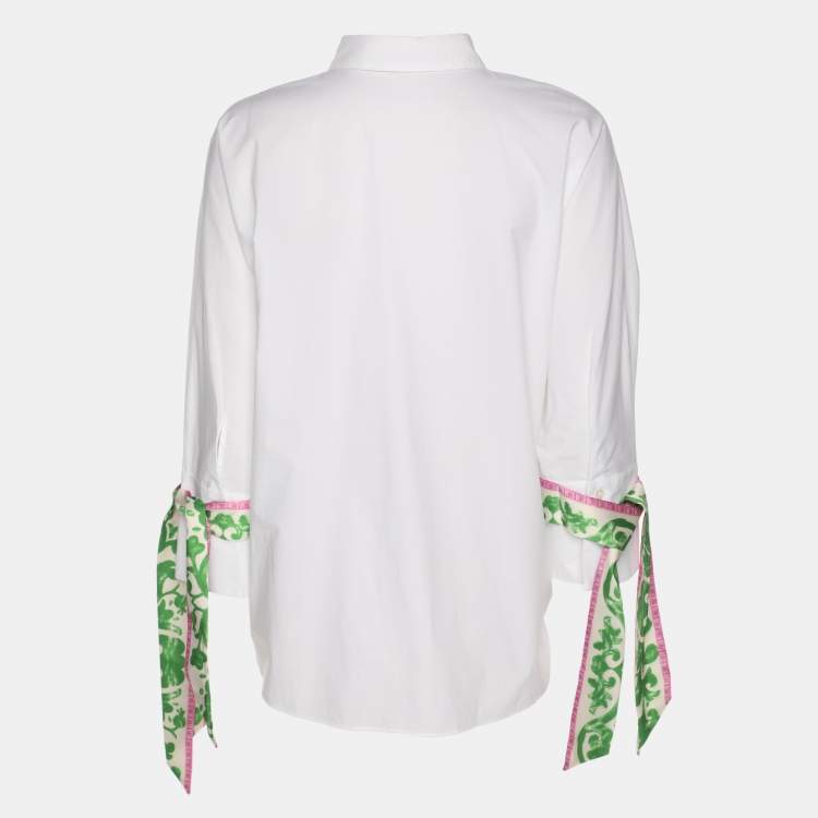 Pre Owned CH Carolina Herrera White Cotton Long Sleeve Shirt M