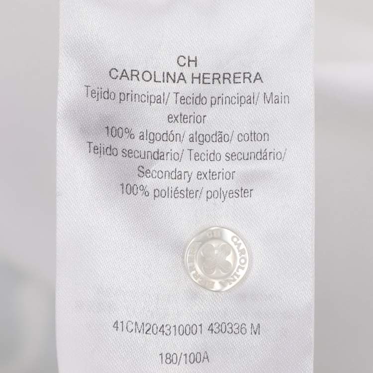 Pre Owned CH Carolina Herrera White Cotton Long Sleeve Shirt M