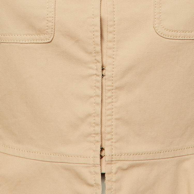 مملوكة مسبقًا CH Carolina Herrera Pink Cotton Peplum Jacket M