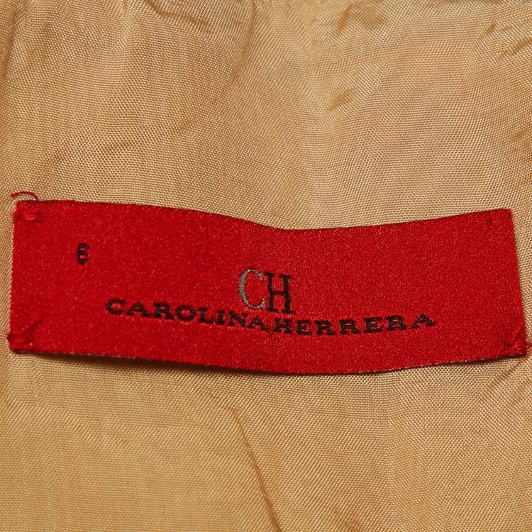 مملوكة مسبقًا CH Carolina Herrera Pink Cotton Peplum Jacket M