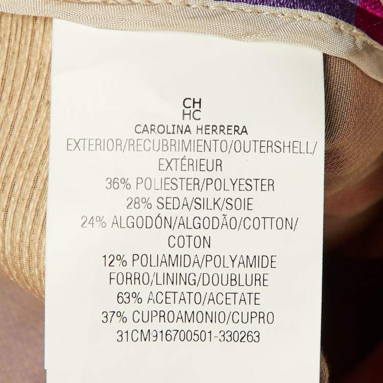 Pre Owned CH Carolina Herrera Multicolor Striped Silk Blend Short Dress XS