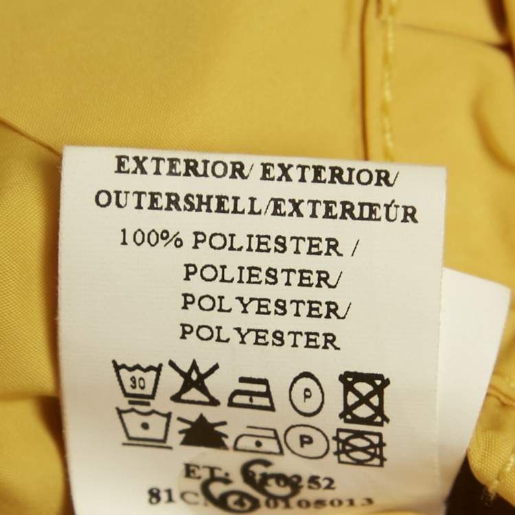 Pre Owned Carolina Herrera Yellow Synthetic Elasticated Jacket XL