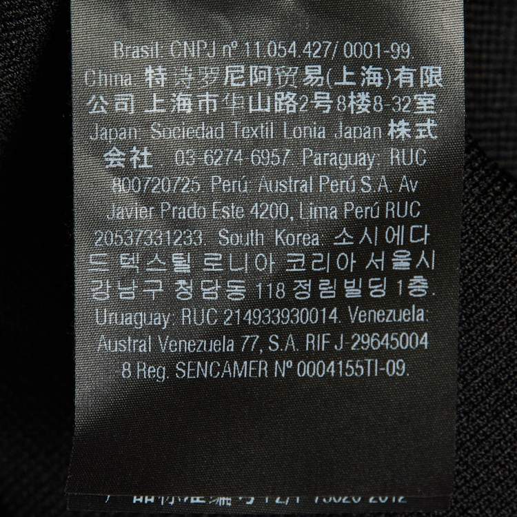 مملوكة مسبقًا CH Carolina Herrera Black Knit Ruffled Sleeve Top S