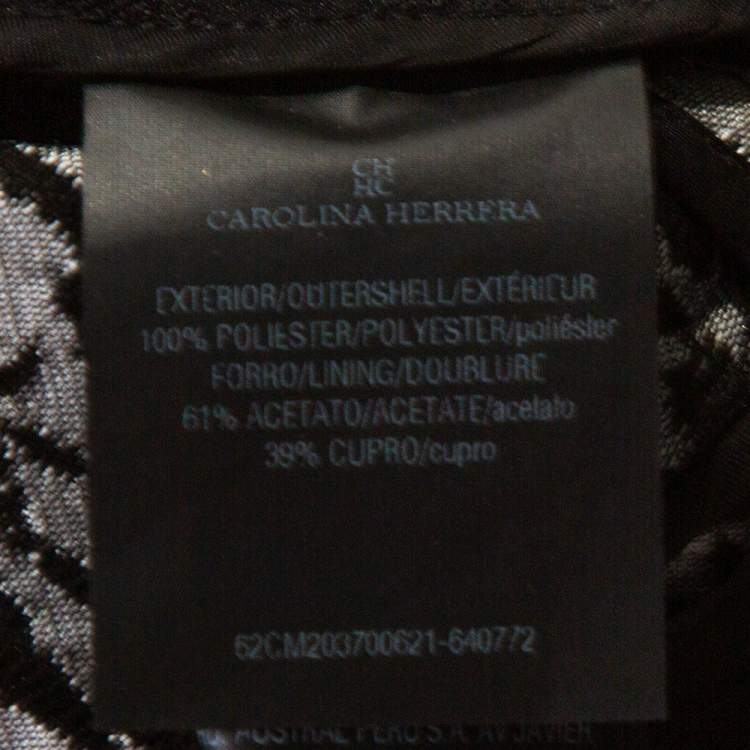 مملوكة مسبقًا CH Carolina Herrera Black Polka Dot Peplum Top & Pant Set XS
